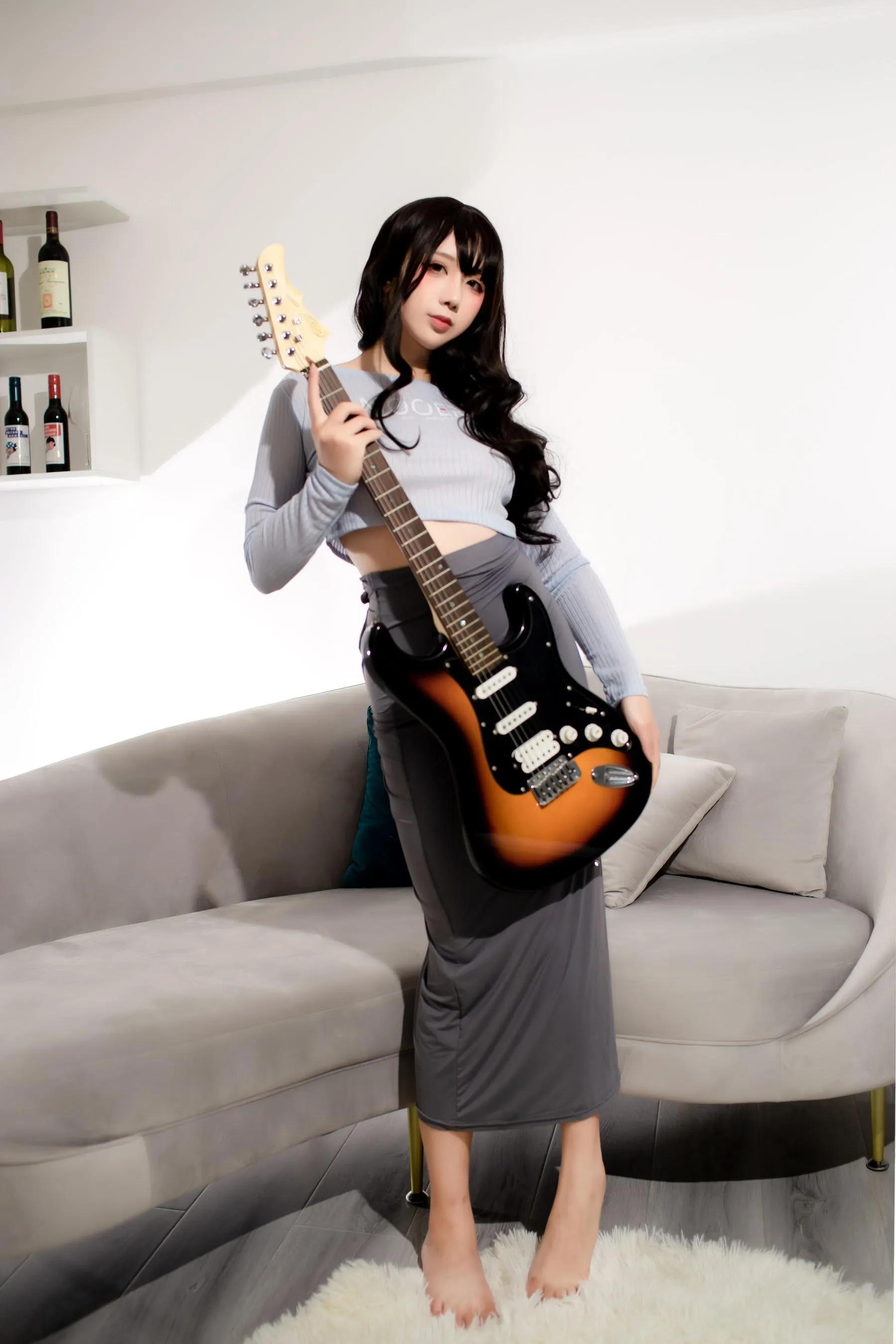 九曲Jean – NO.76 吉他妹妹包臀裙-1 [20P]插图9